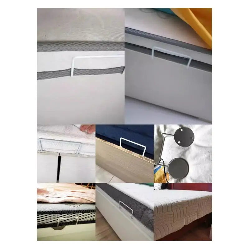 Non Slip Mattress Gripper Bed Frame Mattress Slide Stopper Iron Non Slip Mattress Gaskets Easy To Install Mattress Stabilizer