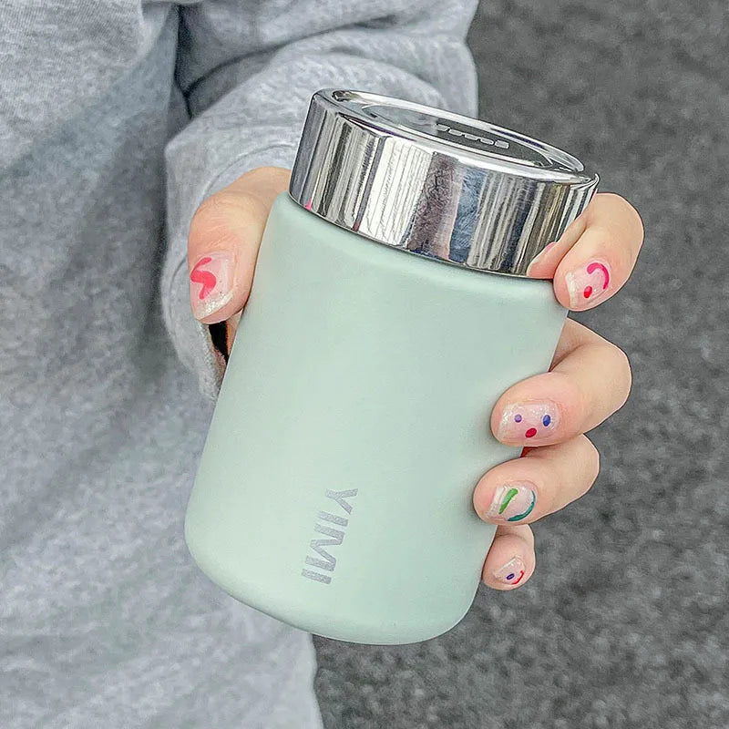 Mini Insulated Cup for Girls, Simple, Compact, Convenient, Stainless Steel Portable Coffee Cup, Household Kitchen Supplies