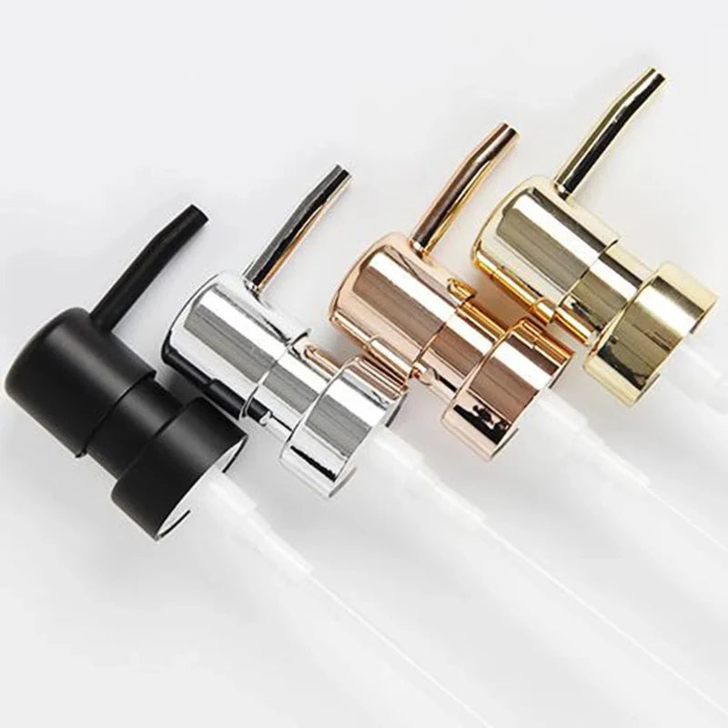 1 Set Premium Soap Pump Heads: 28 Thread, ABS Round Head Lotion Dispenser for Bath Bottles, Press Nozzle Design for Easy Use