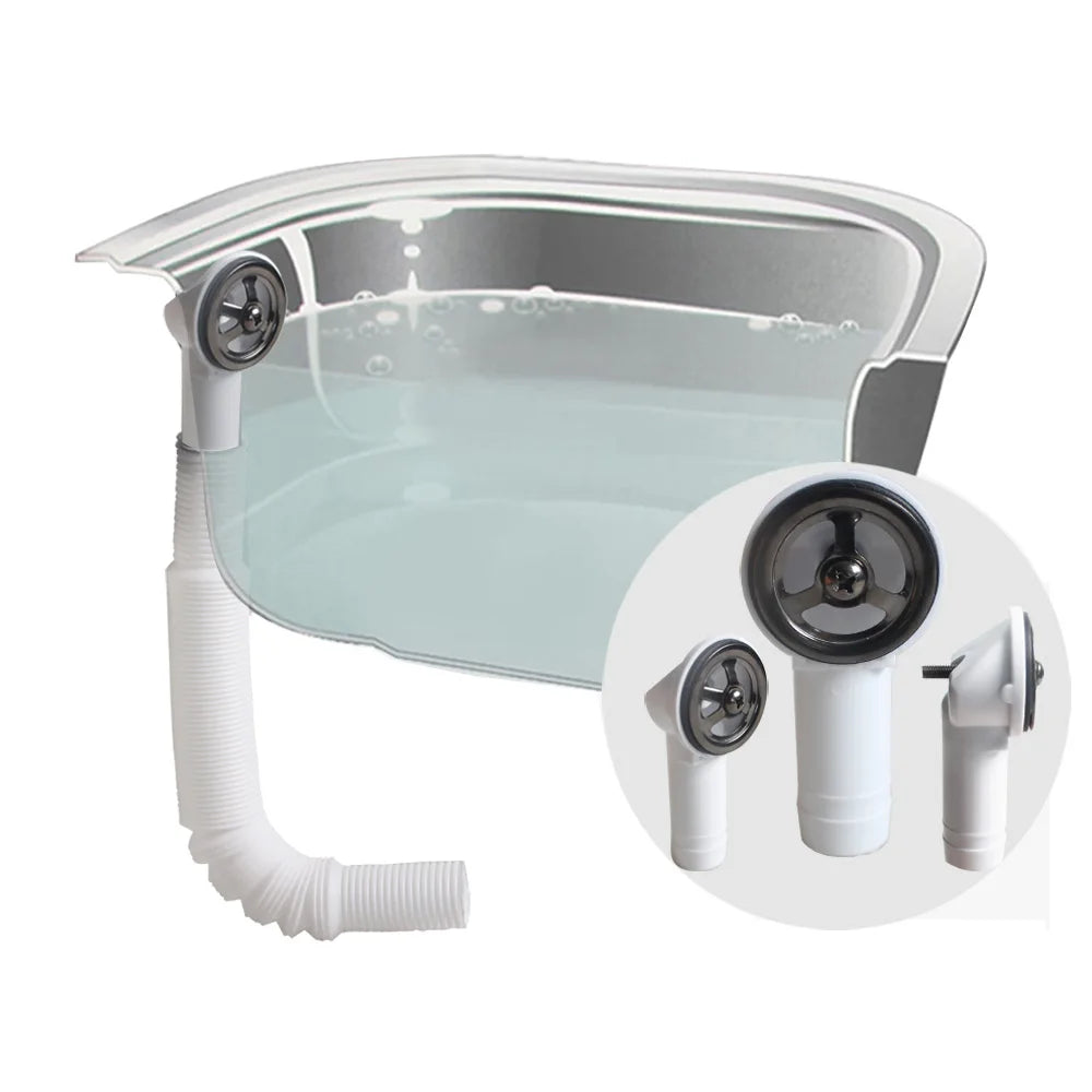 Talea Drain Kitchen Sink Accessory Overflow Head Drainage Waste Fittings Flexible Hose