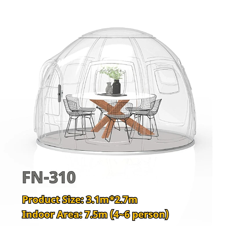 Outdoor Bubble Camping Transparent Starry Sky Dome Tent Igloo Tent Waterproof PC Dome Tent  5 years free warranty
