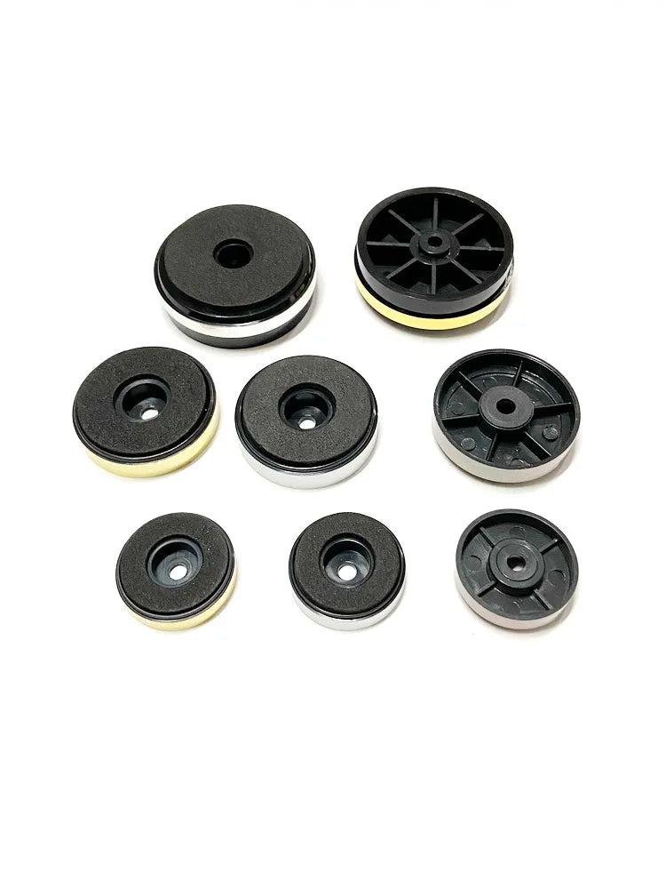 Furniture Electrical Appliances Speaker Legs Anti Slip Vibration Reduction Gold And Silver Frame Plastic Foot Pads