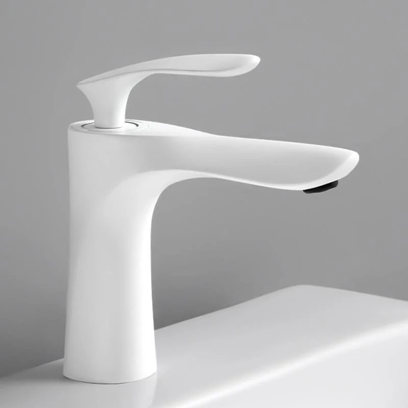 Bathroom Faucet kitchen Ceramics Cold Hot Water Basin Sink Mixer Tap Maple Leaf Deck Mounted Waterfall Tap Single Hole Tapware