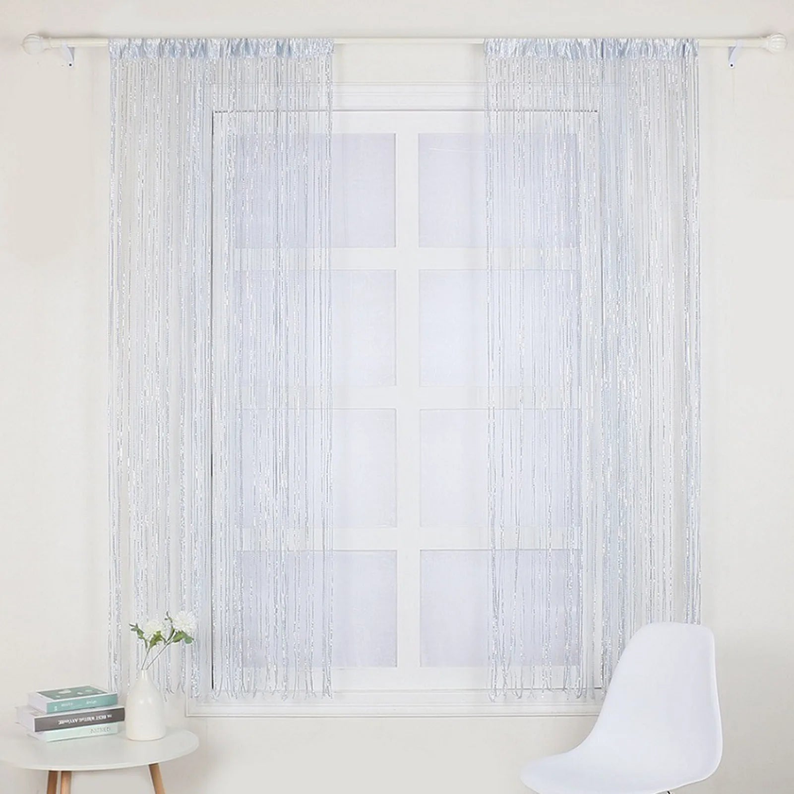Door String Curtains Fringe Room Divider Curtains for Living Room Divider Decoration