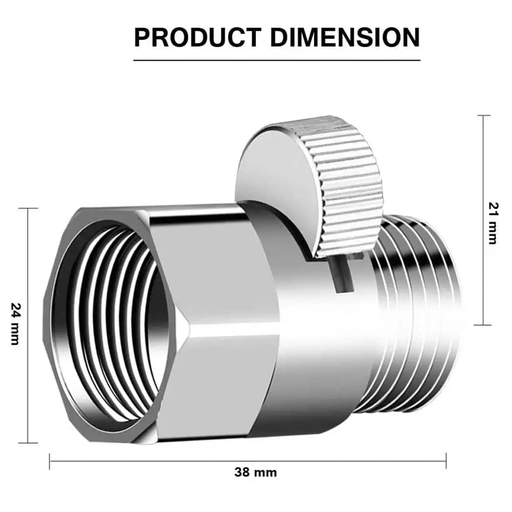 Bidet Kit Shower Douche Enema Kit 3 Heads Shower Douche Cleansing System Regulator and Hose Bathroom Accessories