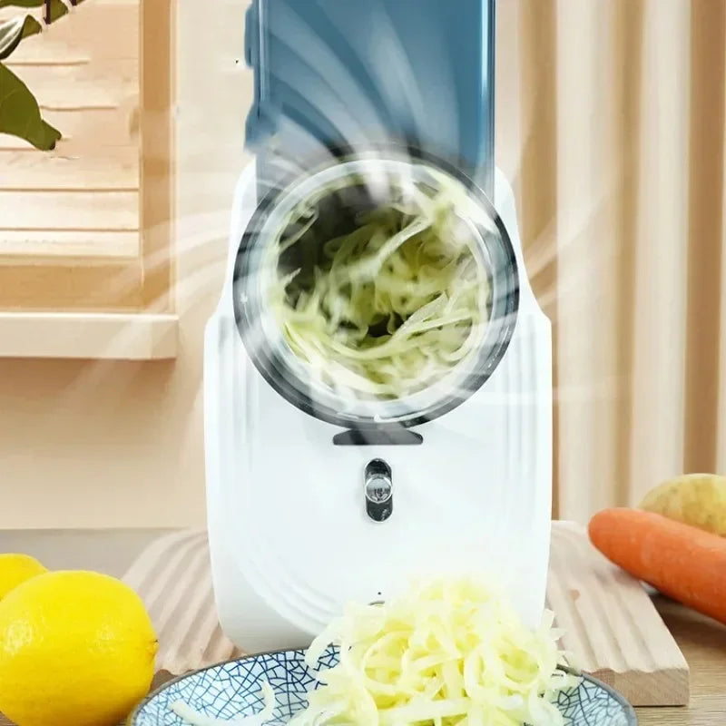 TINSOL New Multi-function Vegetable Cutter Household Kitchen Electric Vegetable Cutter Vegetable Slicer Shredder Automatic
