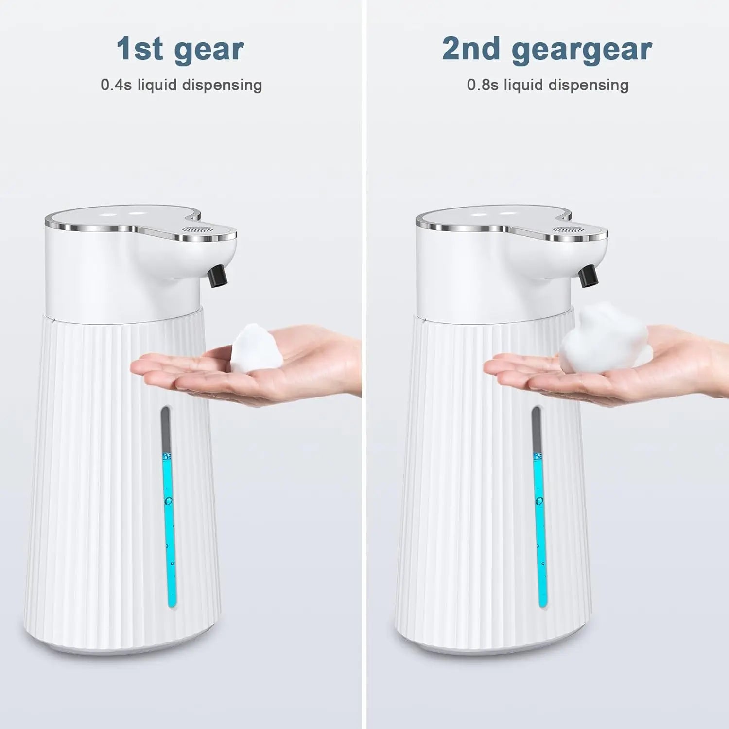 400ML Light Display Wall-Mounted Desktop Infrared Automatic Smart Sensor Soap Dispenser Hand Dish Sanitizer Pump Washing Machine