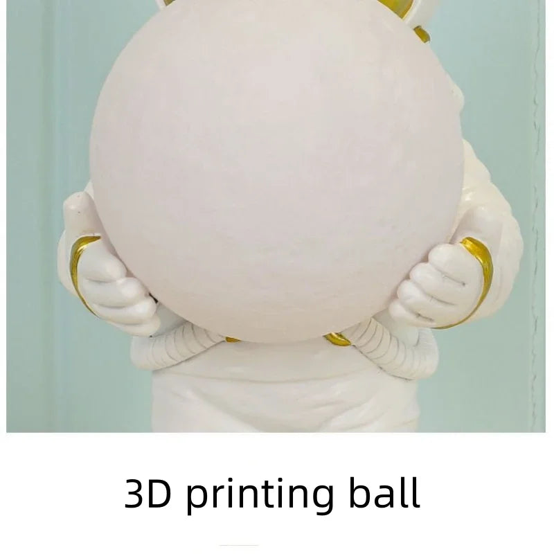 Nordic Astronaut LED Wall Lamp Table Children's Room Bedroom Bedside Living Lighting, Boys' Planet Night