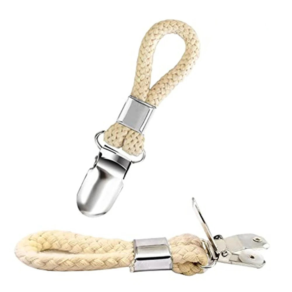 Packs Hanging Tea Towel Clips Towel Hangers Rack Hand Towel Hook Cloth Hanger Holder Brackets Braided Cotton Loop