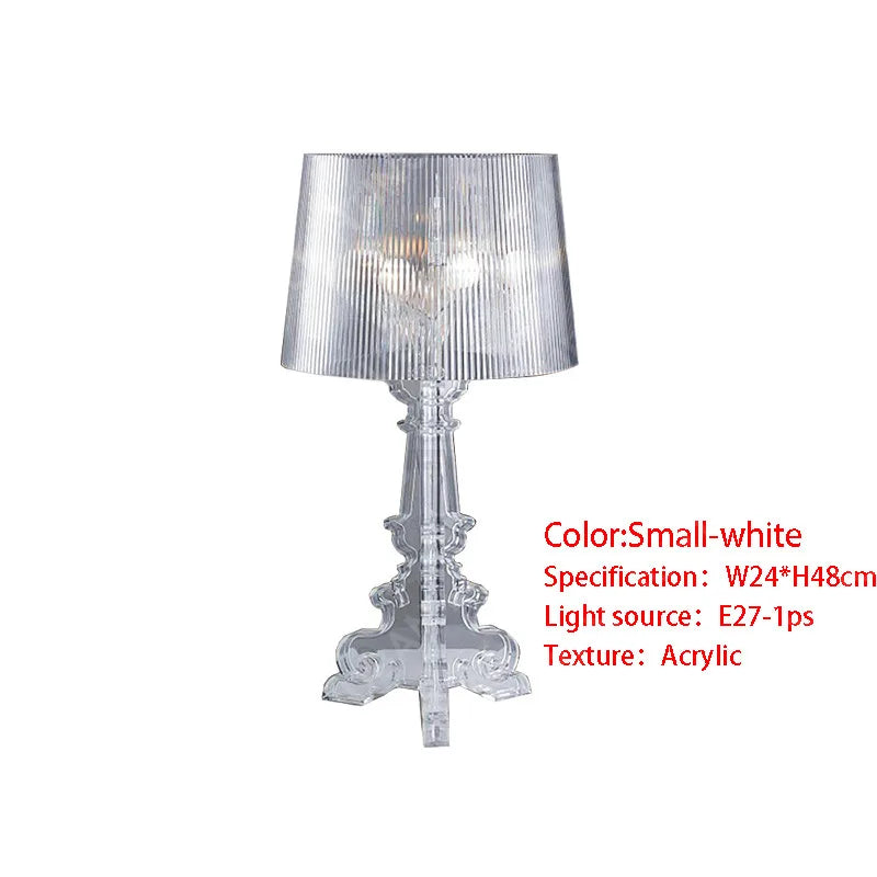 Baroque Ghosting Table Lamps  Acrylic Desk Lamp Creative Simplicity for Bedroom Study Room Personalized Decoration Room Decor