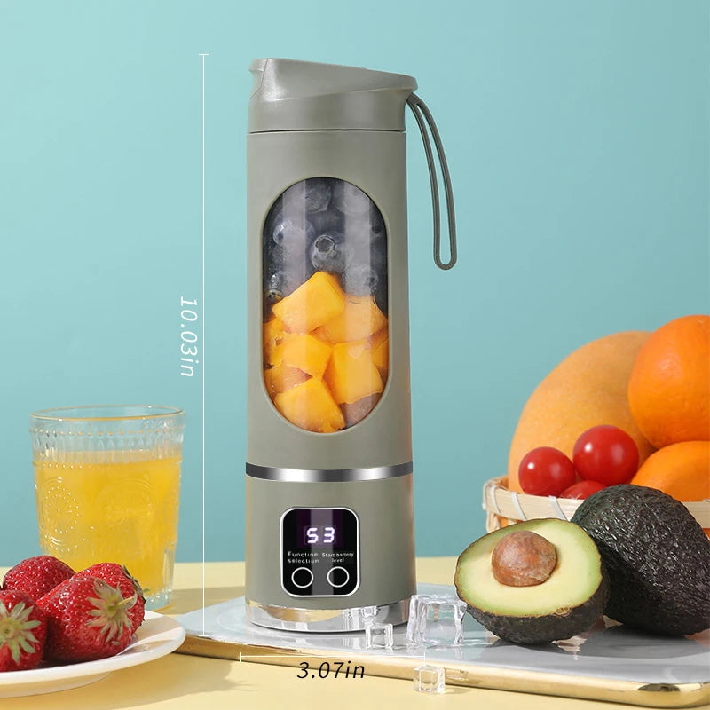 New Mini Home Portable USB Charging Blender, Lce Grinder, Smoothie Juice Cup, Crushed Ice Electric Juicer, High-Power Motor 450M
