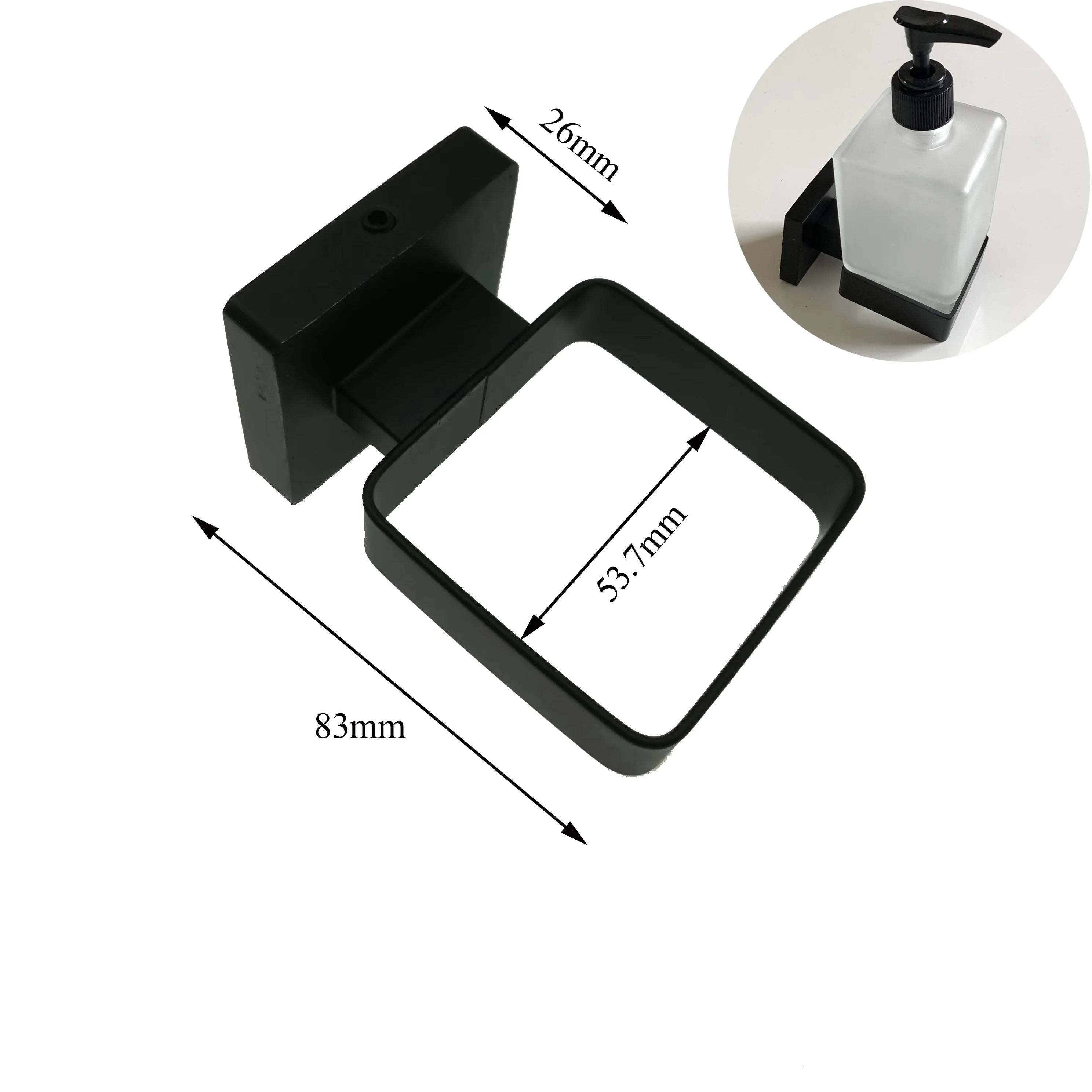 bathroom wall mounted square glass soap dish, liquid soap dispenser, toilet brush holder, toothbrush cup with SUS304 rack