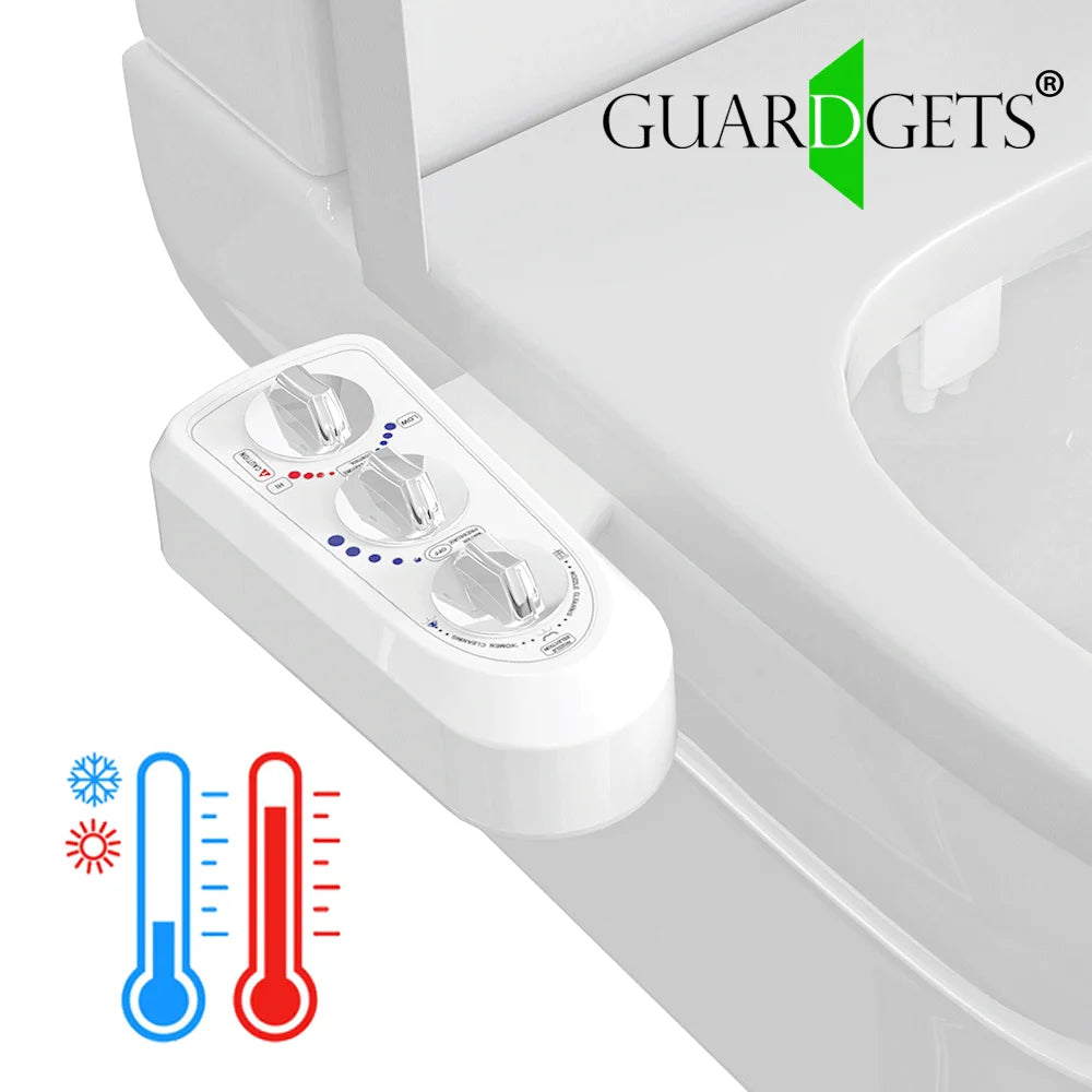 Bidet & Body Works Hot Cold Bidet Toilet Seat Warm Water Bidet Attachment Water Temperature Controlled Bidet Spray Butt Cleaning