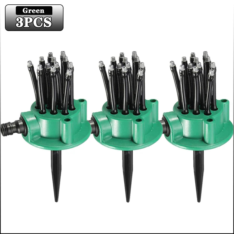 360 Degree Garden Automatic Multi Sprinkler Garden Lawn Sprinklers Roof Cooling Sprinklers Watering Sprinklers Gardening Tools