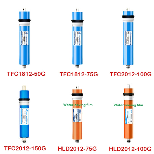 50G/75G/100G/150G Home Kitchen Reverse Osmosis RO Membrane Replacement Water System Filter Purifier Water Drinking Treatment