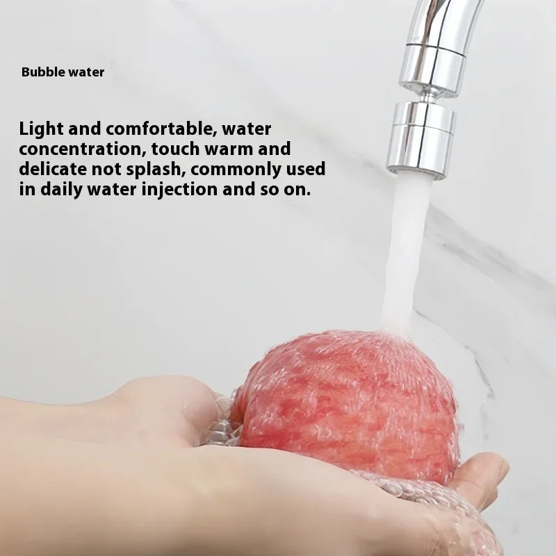 ZEXEF 720° Swivel Faucet Spray Head Kitchen Tap Aerator Bathroom Rotatable Extension Faucet Filter Nozzle Dual Mode Water Saving