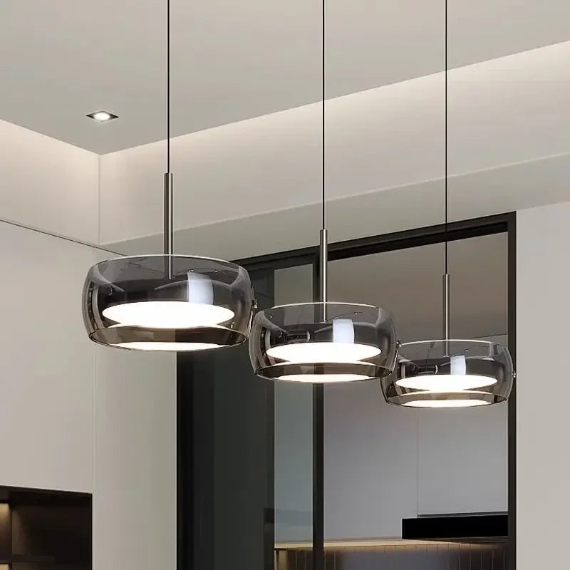 Glass Pendant Lights Modern Plating For Living Room Bedroom Restaurant Bar Hotel Indoor Warm Light Decorative LED Lighting