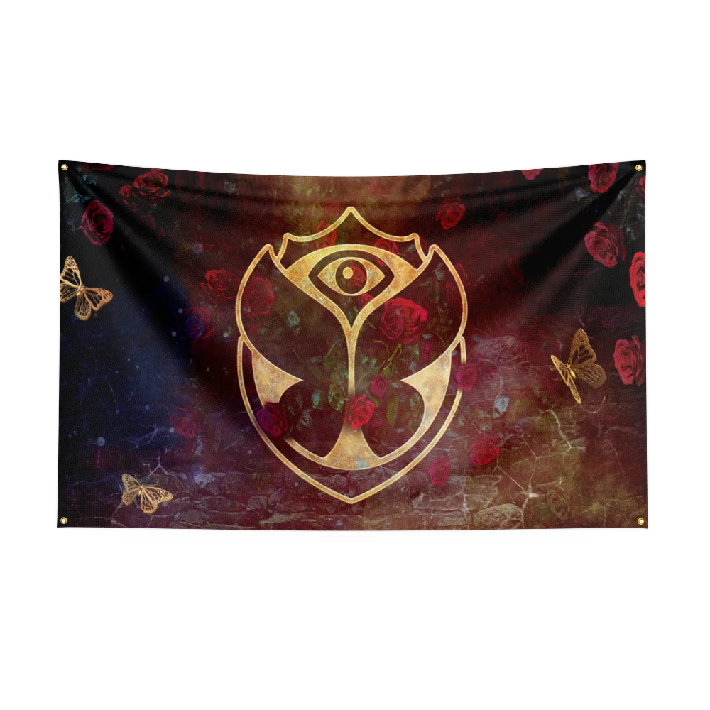 3x5 Ft Tomorrowland Music Festival Flag Polyester Printed Musics Flags for Room Garage Decor