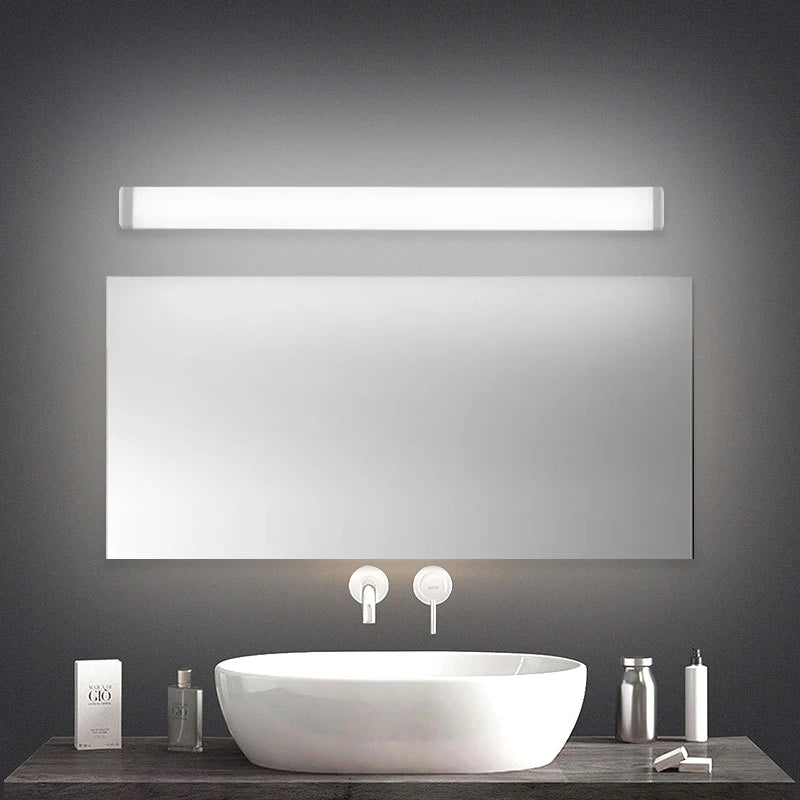 Modern LED Wall Light Hardwired Installation Mirror Vanity Light 6500K Cool Light For Bathroom Toilet Entrance Indoor Wall Lamp