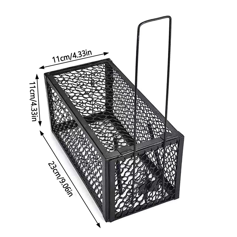 Smart Self-locking Mousetrap Safe Firm Iron Net Household Metal Reusable Humane Indoor Outdoor Cage