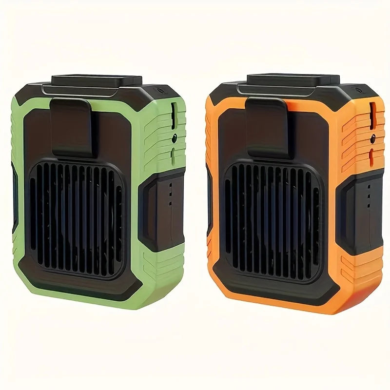 Waist-Hanging Fan, Portable Clip-On USB Rechargeable Wearable Outdoor Bladeless Neck Fan, Desktop Handheld Mini Fan