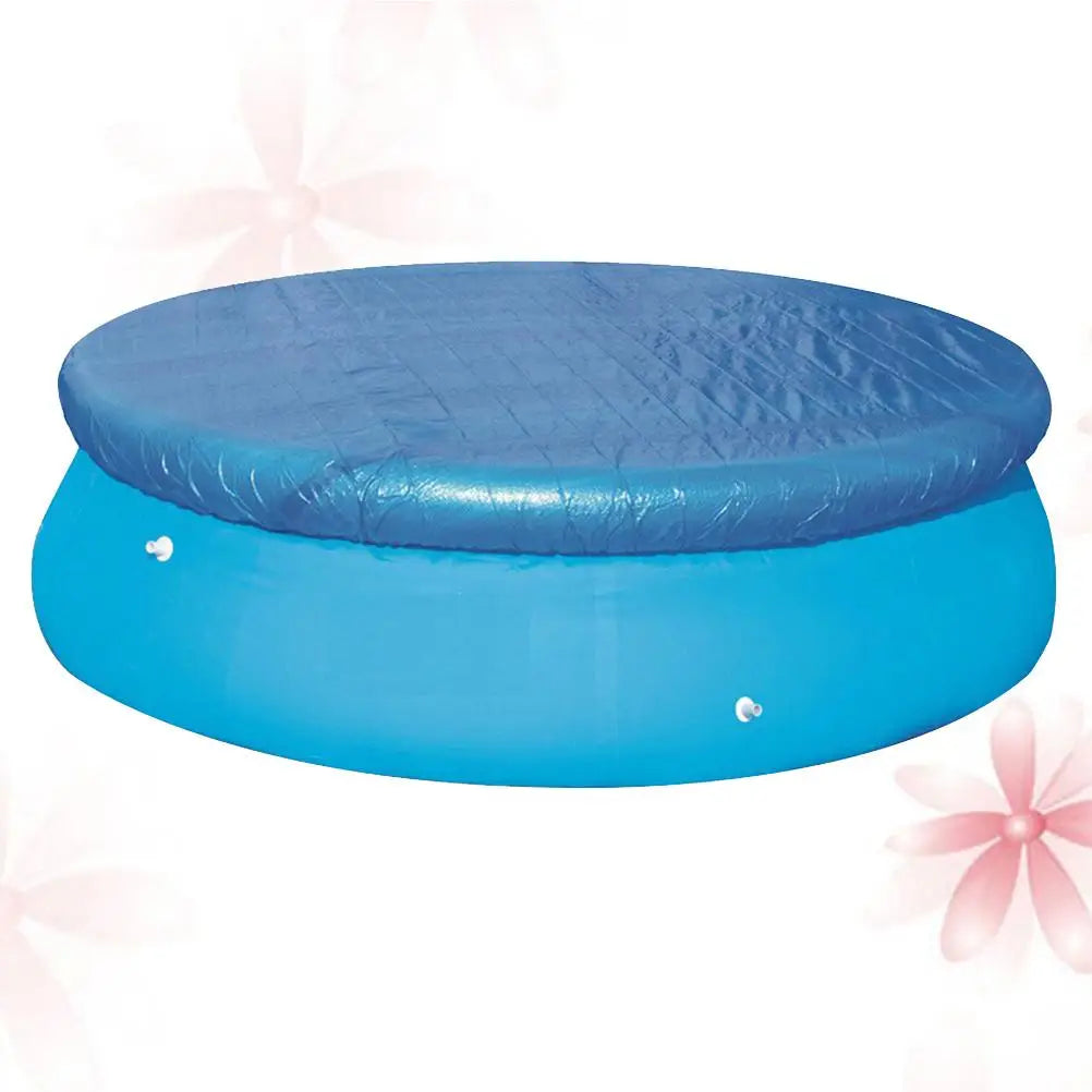 210cm Diameter Blue Round Pool Cover - Rainproof & Dustproof for Frame/Inflatable Swimming Pools, Ideal for Pool Owners