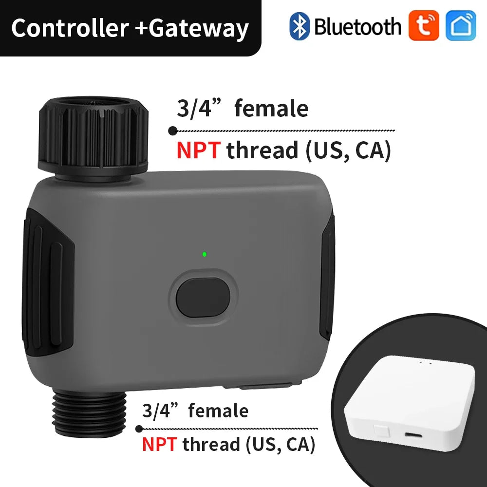 TNCE Smart Tuya Bluetooth Garden Water Timers  Rain Delay Programmable Automatic Sprinkler Drip Irrigation Valve Support Alexa