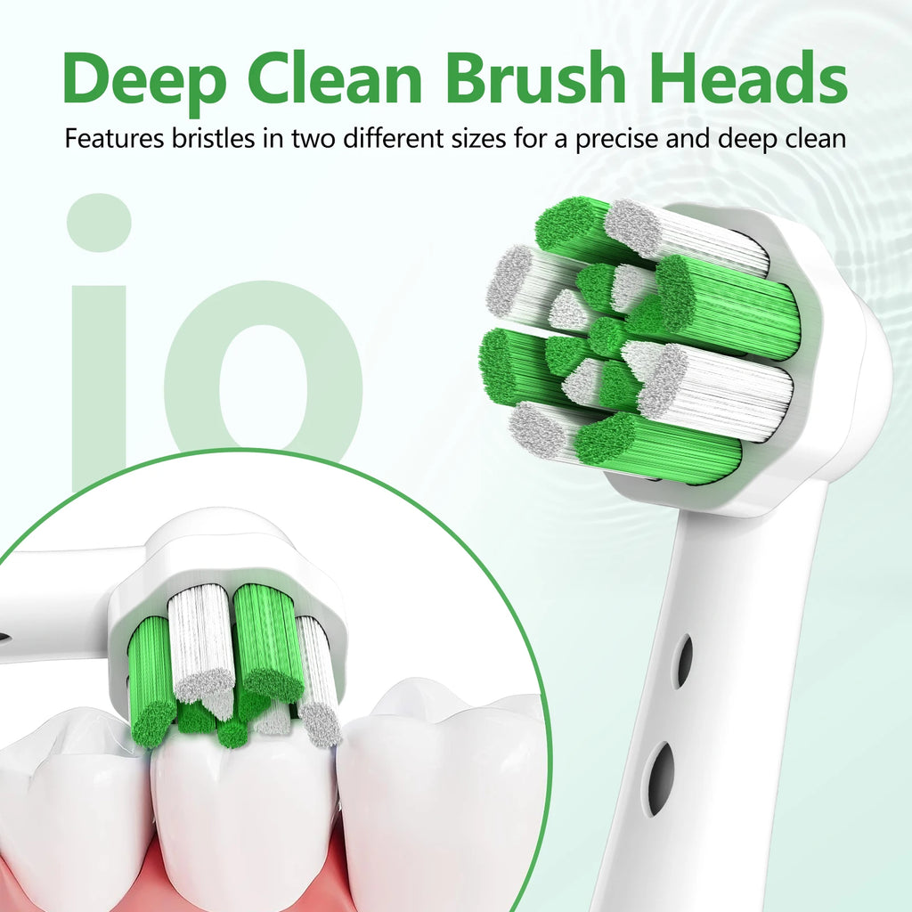 New IO replacement brush head compatible with Oral B iO series, 4PC independent packaging, deep cleaning replacement brush head