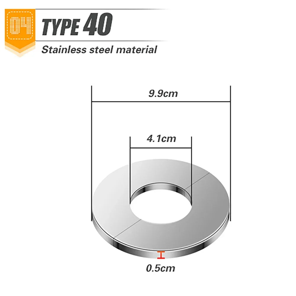 1Pc Stainless Steel Faucet Decorative Cover Self-Adhesive Shower Chrome Finish Water Pipe Wall Caps Covers Bathroom Accessories