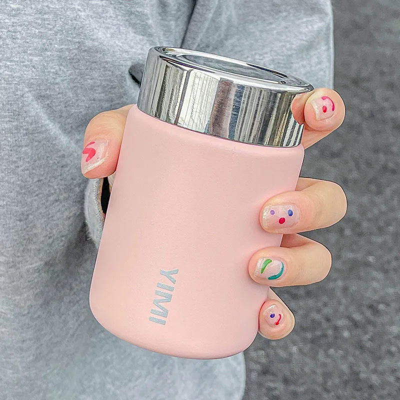 Mini Insulated Cup for Girls, Simple, Compact, Convenient, Stainless Steel Portable Coffee Cup, Household Kitchen Supplies