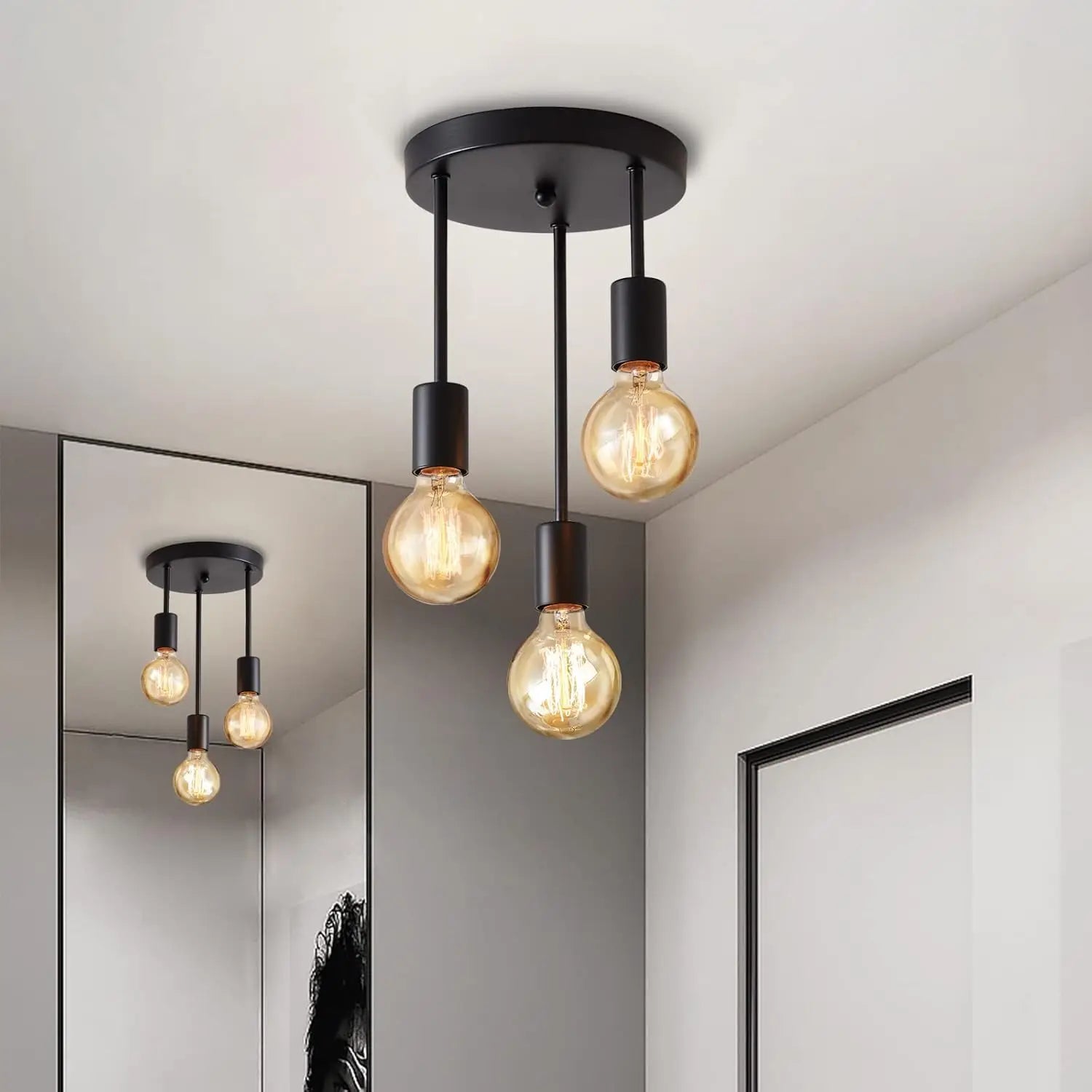 Industrial style restaurant E27 living room ceiling light retro bedroom kitchen corridor staircase countryside pendant light
