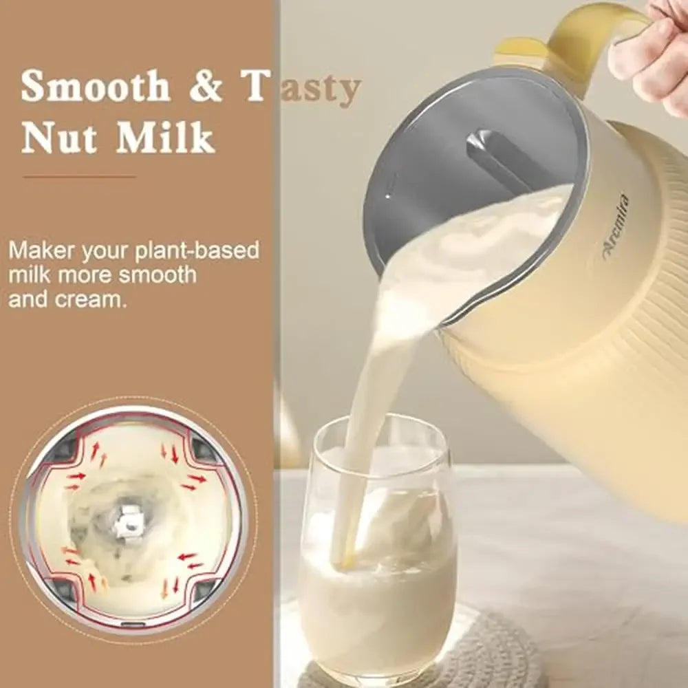 Homemade Nut Milk Maker with Automatic Program Almond Oat Soy Plant-Based Beverages and Smoothies 20oz(600ml Nut Milk Maker with