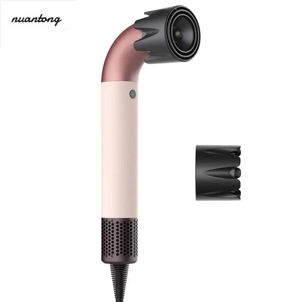 New High Speed Negative Ion Hair Dryer with Bend Tube Nozzle Quick Drying for Household Travel