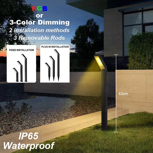 Solar Outdoor Lights Pathway Spotlights Light Solar IP65 Waterproof  Garden Lamp for Outside Landscape Path Yard Walkway
