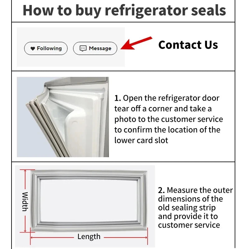 1-11m Customize household refrigerator Freezer and commercial cabinet door  gasket strip rubber seal strip  freezer fridge seal