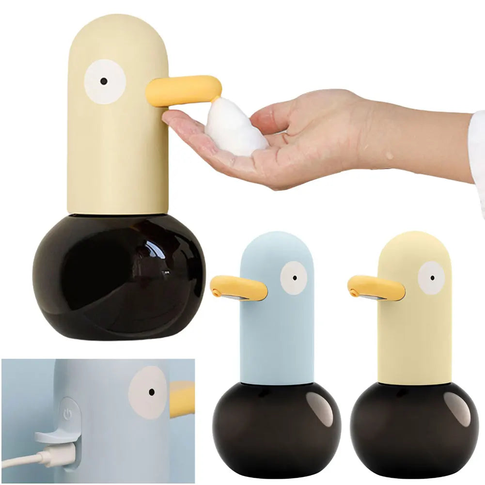 Cute Duck Automatic Foaming Soap Dispenser Touchless Dish Soap Dispenser Hands Free Auto Soap Dispenser for Bathroom Kitchen
