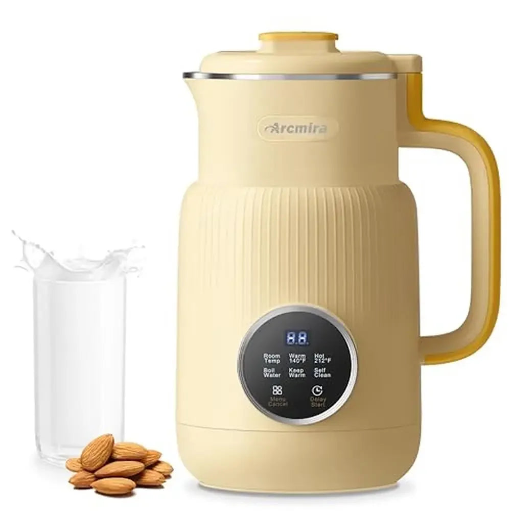 Homemade Nut Milk Maker with Automatic Program Almond Oat Soy Plant-Based Beverages and Smoothies 20oz(600ml Nut Milk Maker with