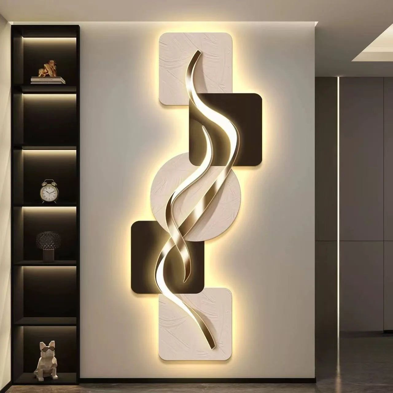 Led Lights Light Fine Luxury Study Room Living Room Bedroom Decoration Corridor Highend Atmosphere Hanging  Murals Room Decor