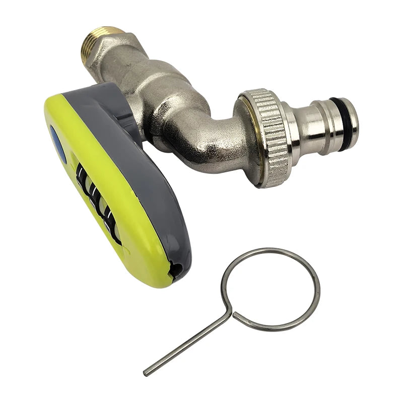 A Faucet with A Password Lock, Suitable for Outdoor Gardens, Public Places, Made of Brass, Pipe Fitting Connected Valve
