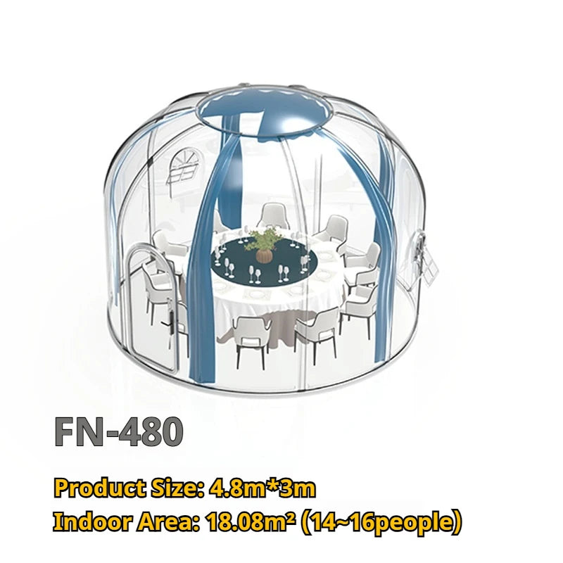 Outdoor Bubble Camping Transparent Starry Sky Dome Tent Igloo Tent Waterproof PC Dome Tent  5 years free warranty