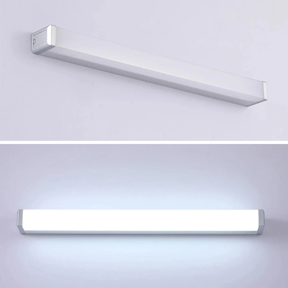 Modern LED Wall Light Hardwired Installation Mirror Vanity Light 6500K Cool Light For Bathroom Toilet Entrance Indoor Wall Lamp