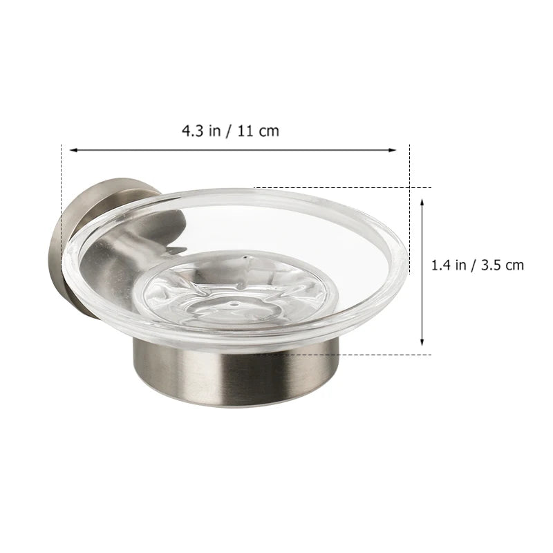 High Quality Soap Rack Wall Mounted Stainless Steel Brushed Gold Chrome Black Rose Gold Soap Dish Holder Bathroom Set