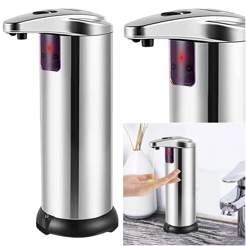 Automatic Soap Dispenser Touchless Liquid Hand Soap Dispenser Stainless Steel Electric Soap Dispenser for Bathroom Kitchen