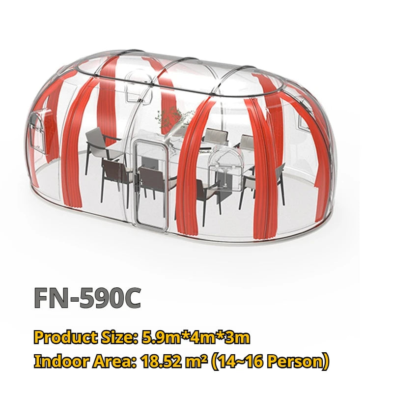 Outdoor Bubble Camping Transparent Starry Sky Dome Tent Igloo Tent Waterproof PC Dome Tent  5 years free warranty