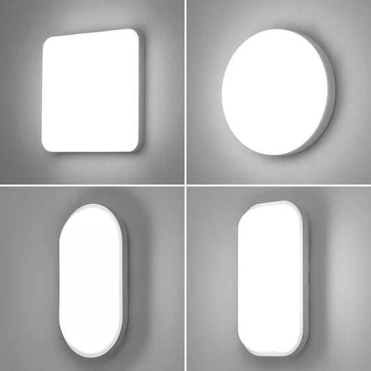 15W 20W Outdoor LED Wall Lamp AC220V Waterproof Garden Porch Surface Mounted Sconce Light Bathroom Moistureproof Ceiling Light