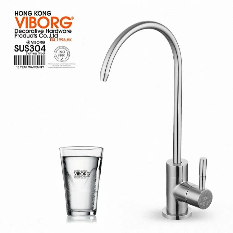 Viborg Solid 304 Stainless Steel Kitchen Filtered Drinking Water Filter Faucet Purifier Filtration Reverse Osmosis Systems Tap