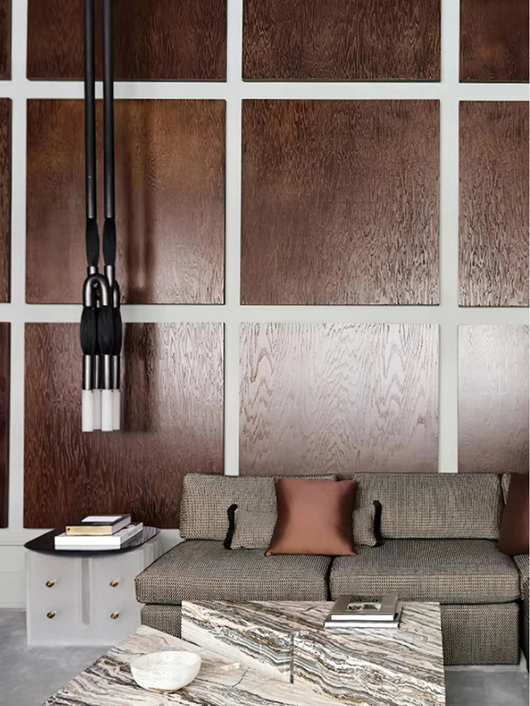 Horsehair Kitchen Chandelier Luxury Retro Copper Decoration LED Villa Lights Bedroom Background Wall Light Living Room Wall Lamp