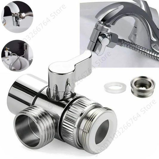 M22/M24 Switch Faucet Adapter Switch Faucet Adapter Kitchen Sink Splitter Diverter Valve Water Tap Connector for Shower Bathroom