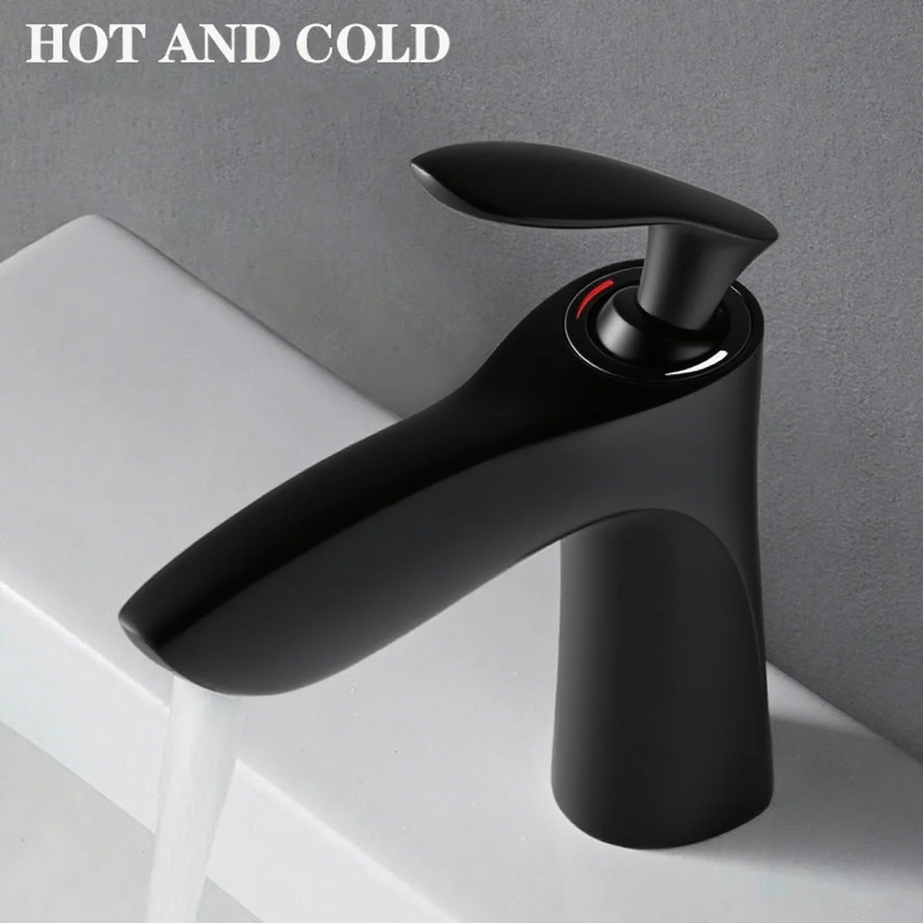 Bathroom Faucet kitchen Ceramics Cold Hot Water Basin Sink Mixer Tap Maple Leaf Deck Mounted Waterfall Tap Single Hole Tapware