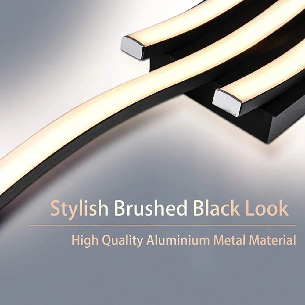 Modern LED Ceiling Light Wave White Light For Living Room Dining Room Hallway Corridor Bedroom Study Room Entryway Indoor Light